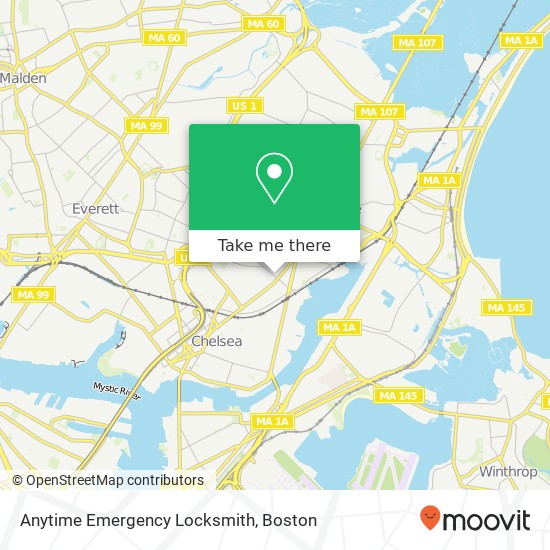 Mapa de Anytime Emergency Locksmith