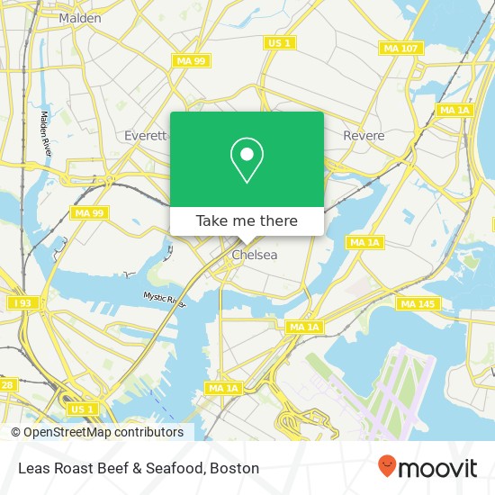 Leas Roast Beef & Seafood map