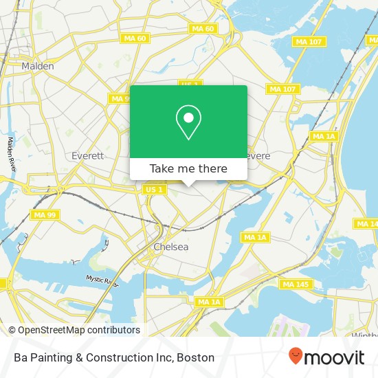 Ba Painting & Construction Inc map