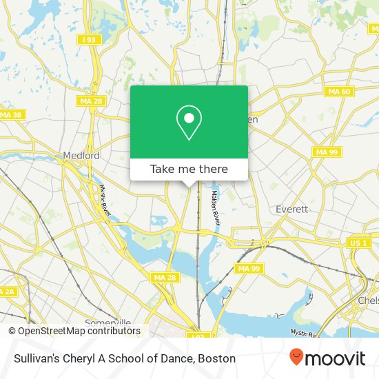 Mapa de Sullivan's Cheryl A School of Dance