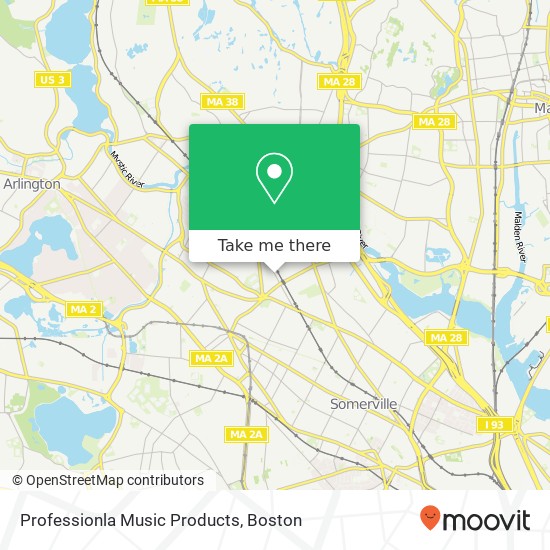 Professionla Music Products map