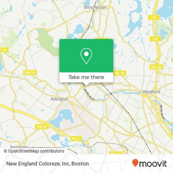 Mapa de New England Coloreze, Inc