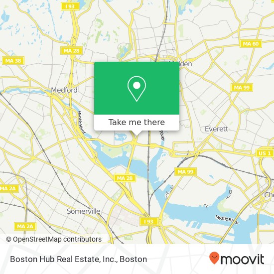 Mapa de Boston Hub Real Estate, Inc.