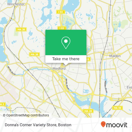 Donna's Corner Variety Store map