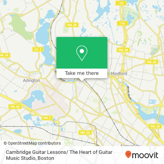 Cambridge Guitar Lessons/ The Heart of Guitar Music Studio map