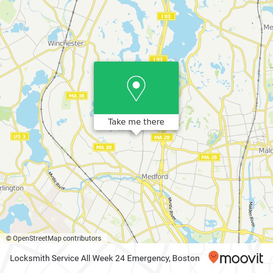 Mapa de Locksmith Service All Week 24 Emergency