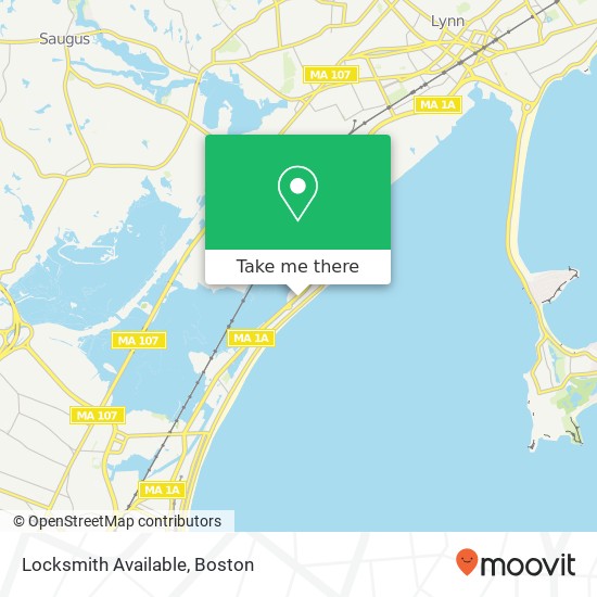 Locksmith Available map