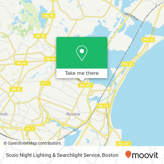 Sozio Night Lighting & Searchlight Service map
