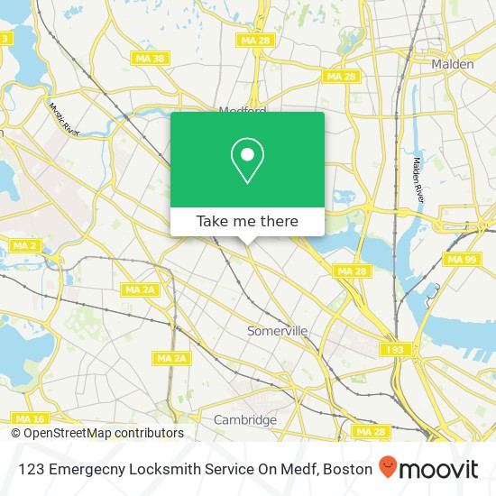 123 Emergecny Locksmith Service On Medf map