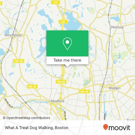 What A Treat Dog Walking map