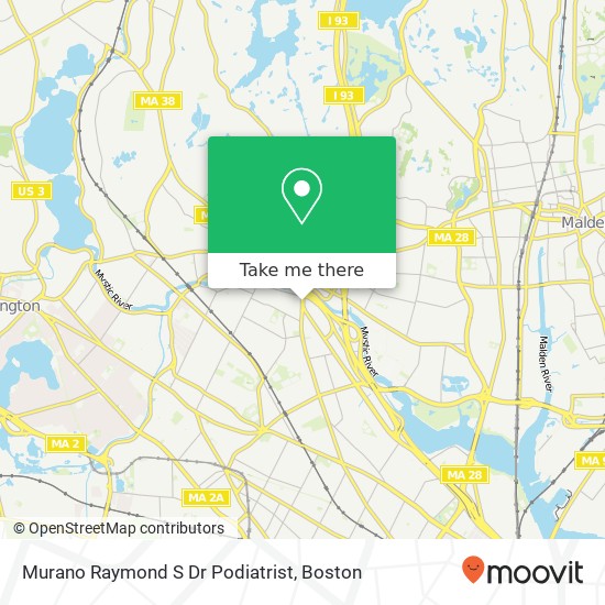 Murano Raymond S Dr Podiatrist map