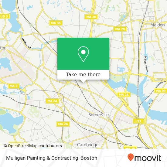 Mulligan Painting & Contracting map