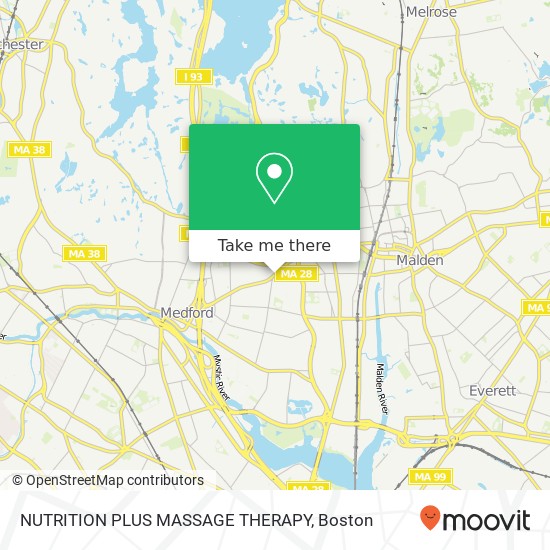 NUTRITION PLUS MASSAGE THERAPY map