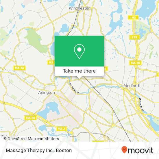 Mapa de Massage Therapy Inc.