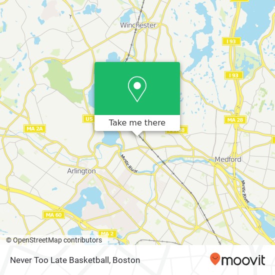 Mapa de Never Too Late Basketball