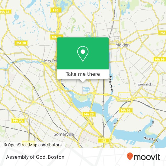 Assembly of God map