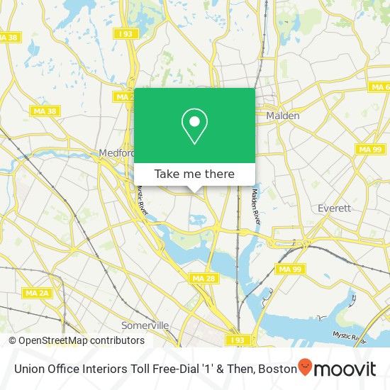 Mapa de Union Office Interiors Toll Free-Dial '1' & Then