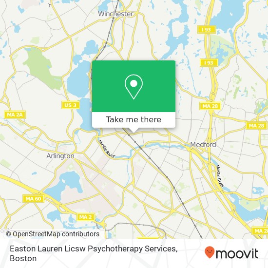 Easton Lauren Licsw Psychotherapy Services map