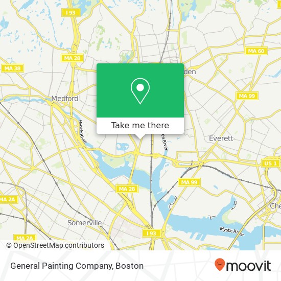 General Painting Company map