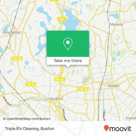 Triple B's Cleaning map