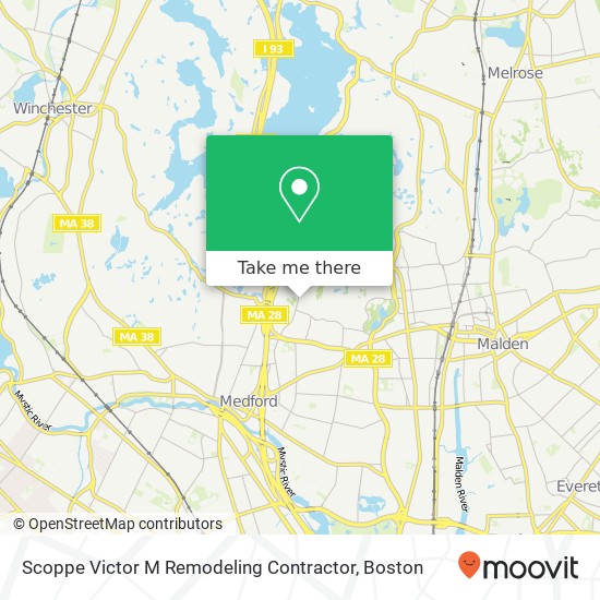 Scoppe Victor M Remodeling Contractor map