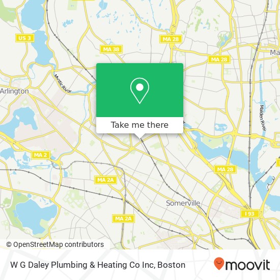 W G Daley Plumbing & Heating Co Inc map