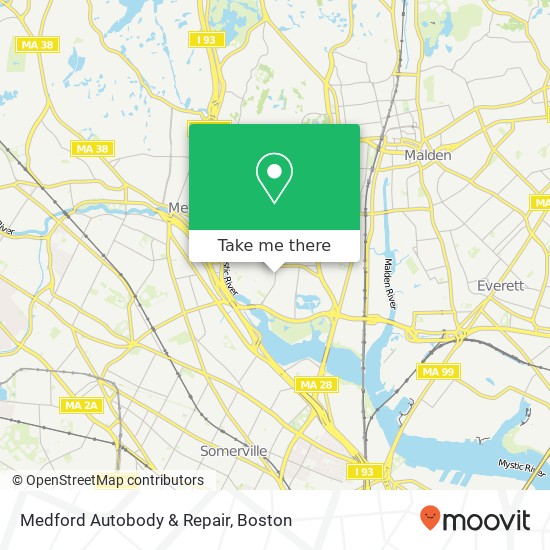 Medford Autobody & Repair map