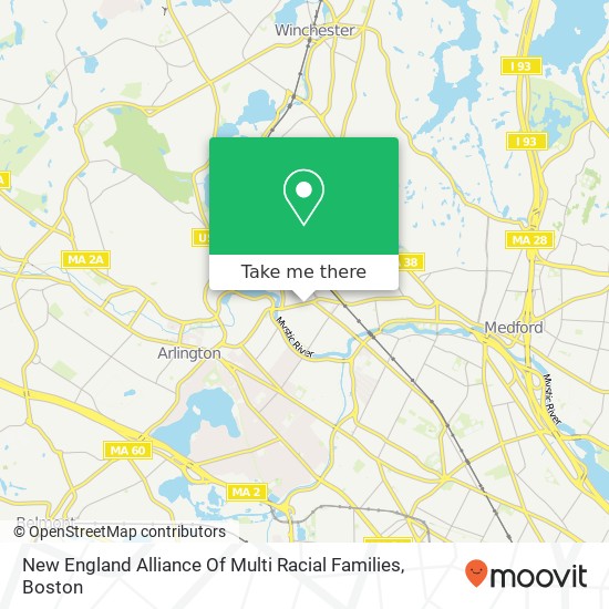 New England Alliance Of Multi Racial Families map