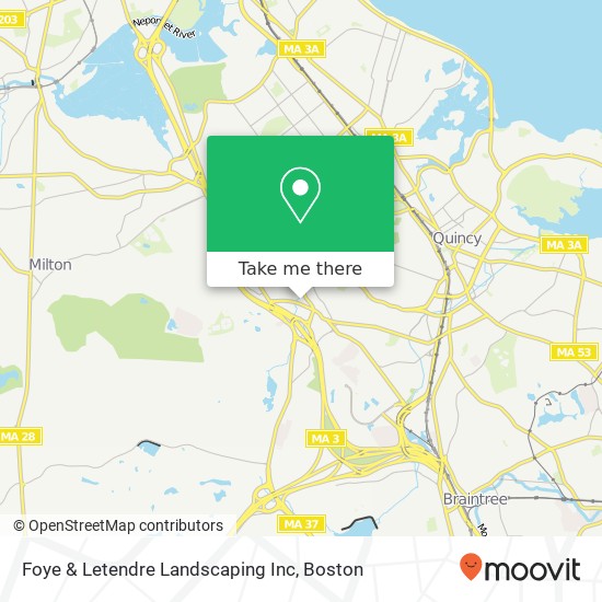Mapa de Foye & Letendre Landscaping Inc