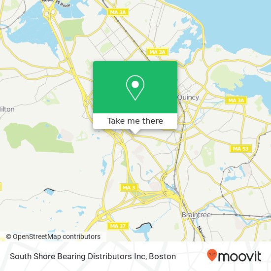 South Shore Bearing Distributors Inc map