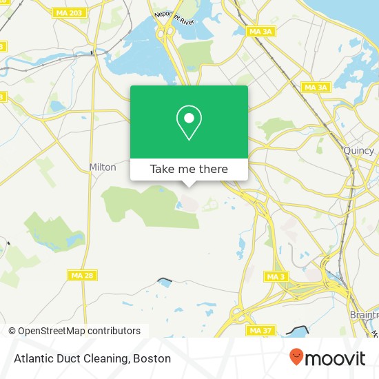 Atlantic Duct Cleaning map