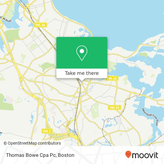 Mapa de Thomas Bowe Cpa Pc