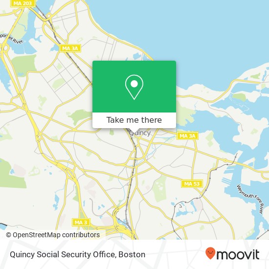 Mapa de Quincy Social Security Office