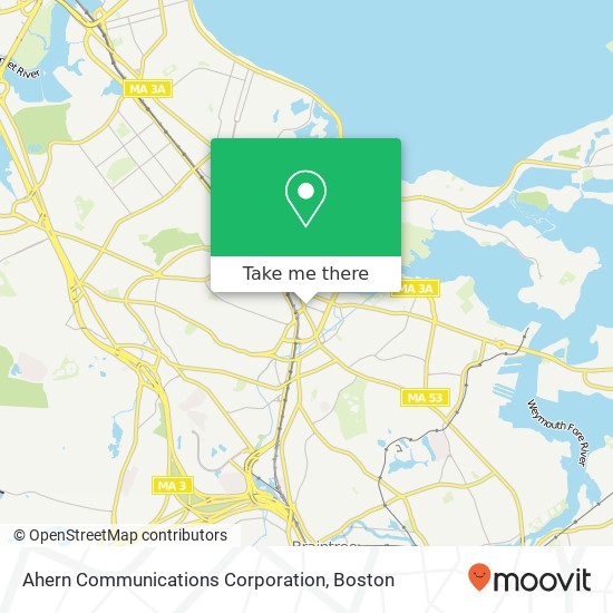 Ahern Communications Corporation map