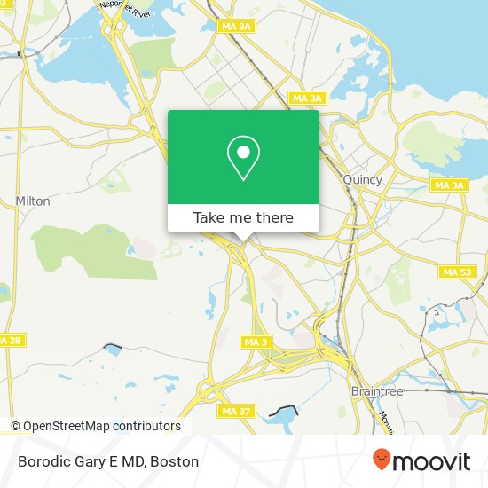 Borodic Gary E MD map