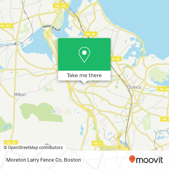 Mapa de Moreton Larry Fence Co