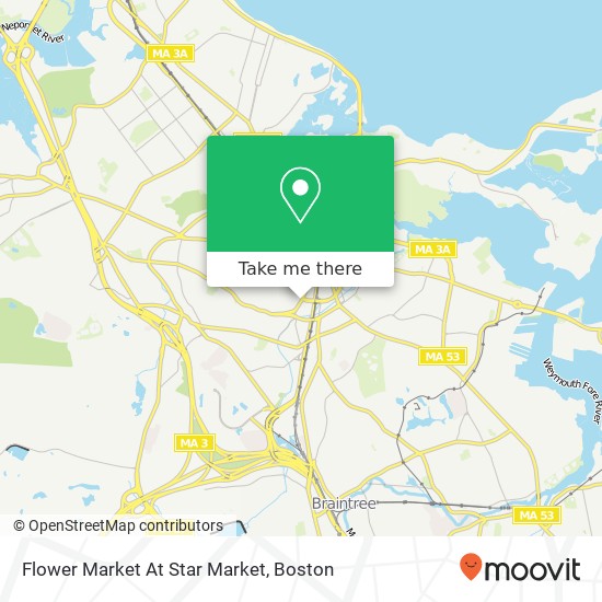 Mapa de Flower Market At Star Market