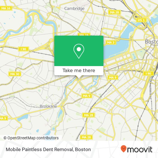 Mapa de Mobile Paintless Dent Removal