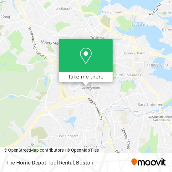 The Home Depot Tool Rental map