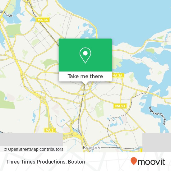 Three Times Productions map