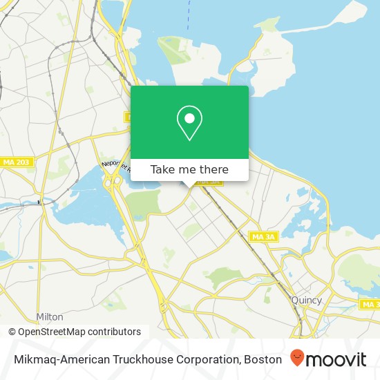 Mikmaq-American Truckhouse Corporation map
