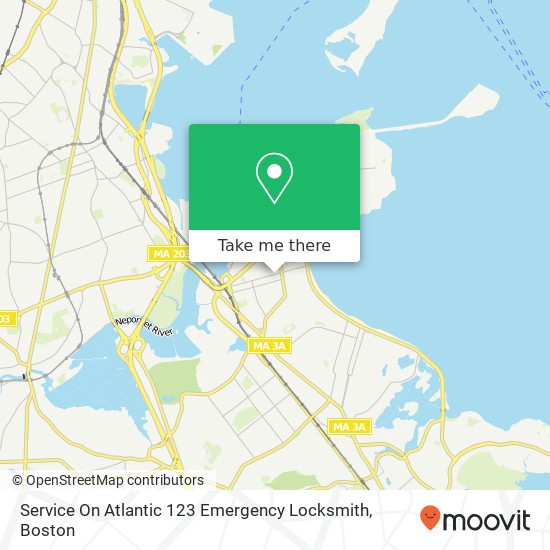 Mapa de Service On Atlantic 123 Emergency Locksmith