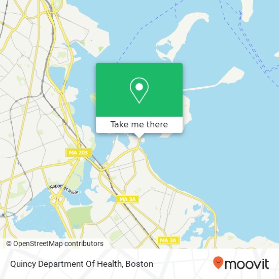 Quincy Department Of Health map