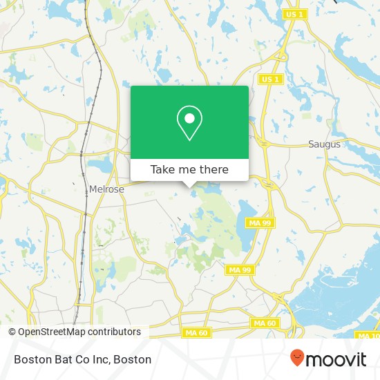 Mapa de Boston Bat Co Inc