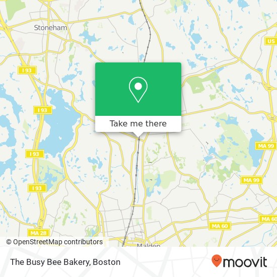 The Busy Bee Bakery map