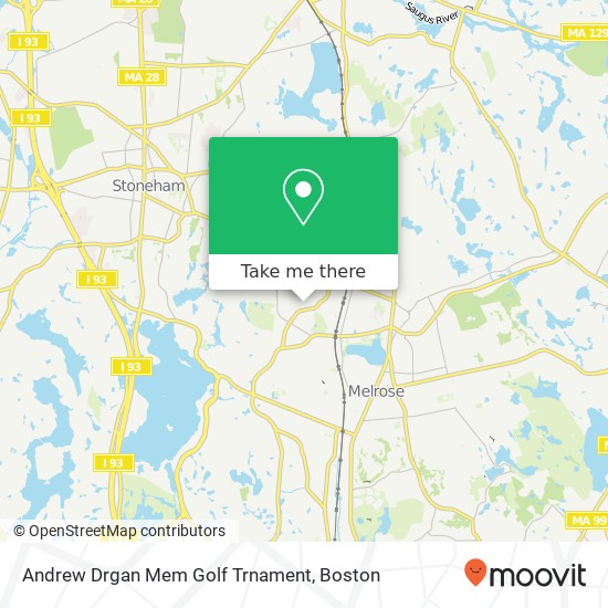 Mapa de Andrew Drgan Mem Golf Trnament