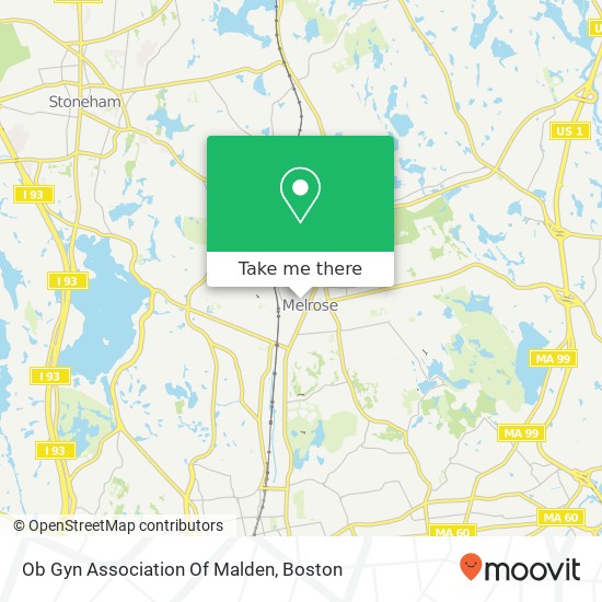 Mapa de Ob Gyn Association Of Malden