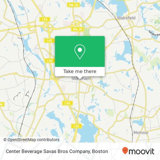 Mapa de Center Beverage Savas Bros Company