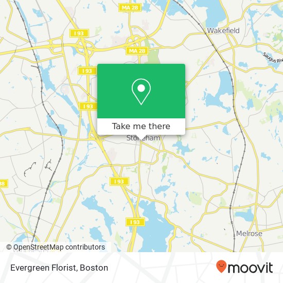 Evergreen Florist map