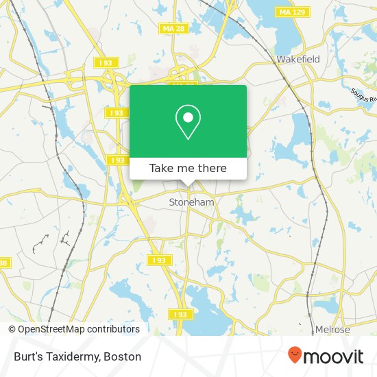 Mapa de Burt's Taxidermy